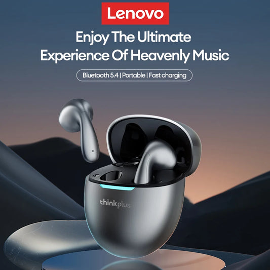 Lenovo Earphones Wireless Bluetooth Business Headset Noise Reduction Sport Earbuds Low Latency Gaming Headphones Long Endurance