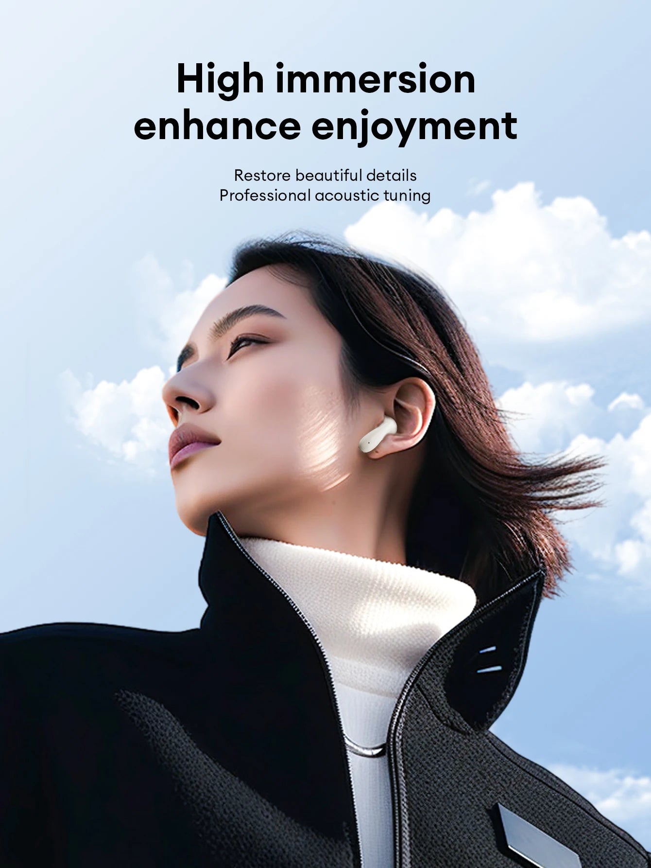 Lenovo Earphones Wireless Bluetooth Business Headset Noise Reduction Sport Earbuds Low Latency Gaming Headphones Long Endurance