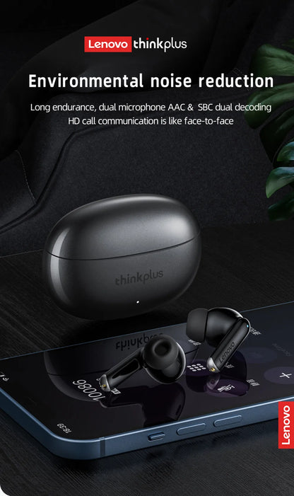 Original Lenovo XT88 TWS Wireless Earphones Bluetooth 5.3 Dual MIC Stereo Noise Reduction Bass HIFI Touch Control Earbuds
