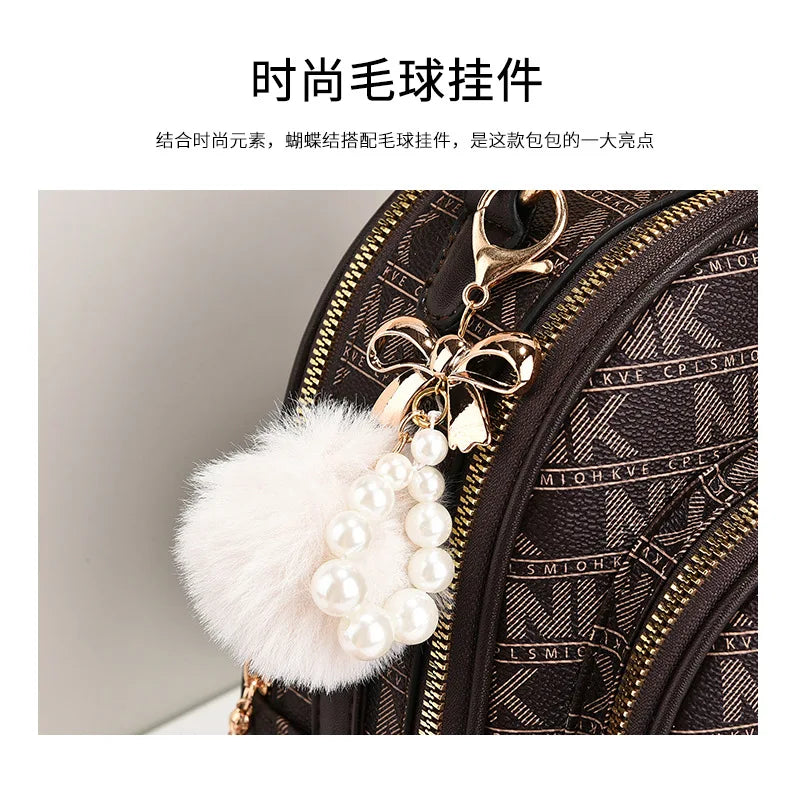 New Woman shoulder bag Large capacity Handbag for Women 2025 Crossbody bag pattern PU Portable bucket bag ladies messenger bags