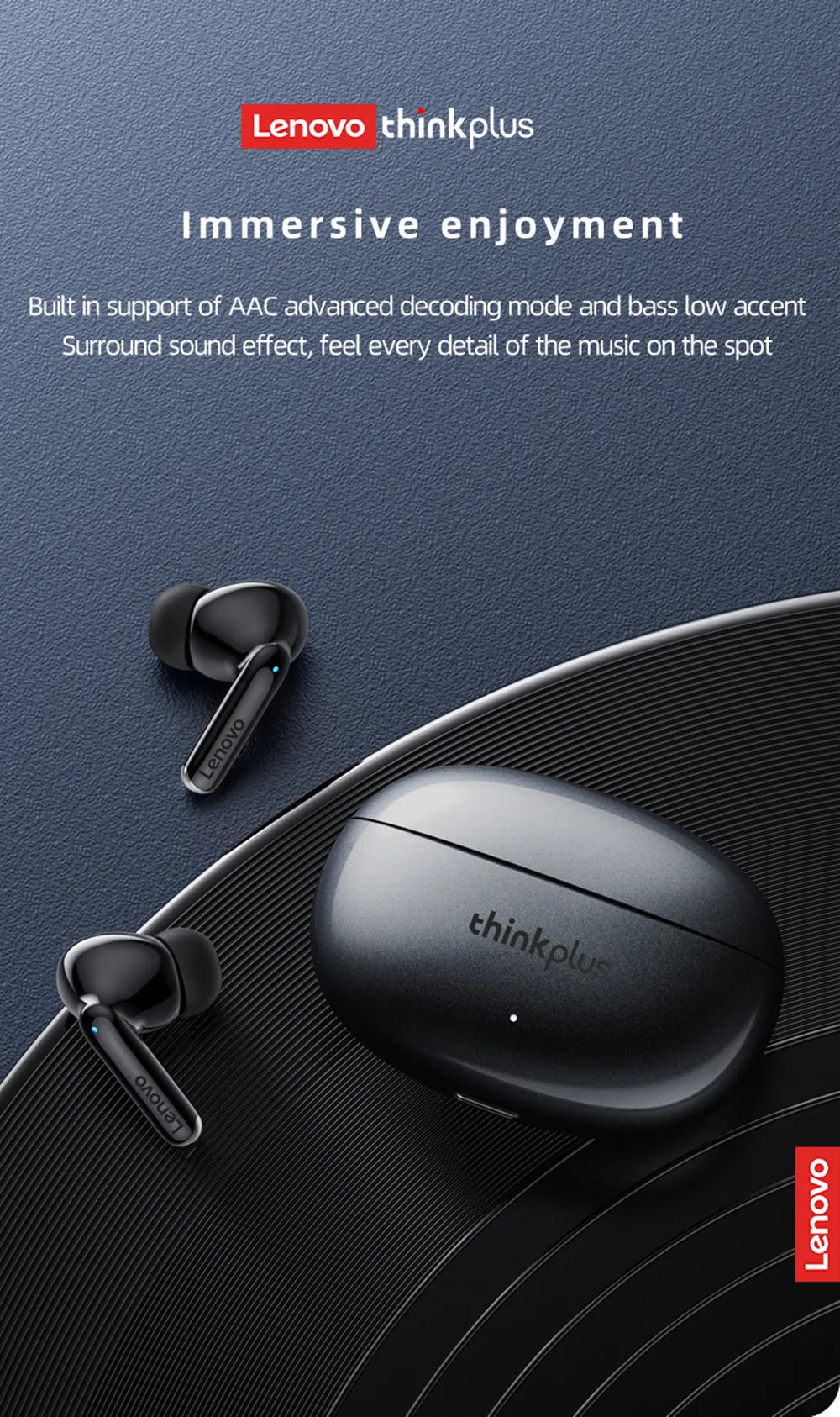 Original Lenovo XT88 TWS Wireless Earphones Bluetooth 5.3 Dual MIC Stereo Noise Reduction Bass HIFI Touch Control Earbuds